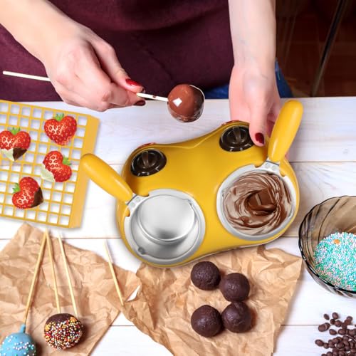 Máquina para Derretir Chocolate Eléctrica 110V Amarilla miniatura 5