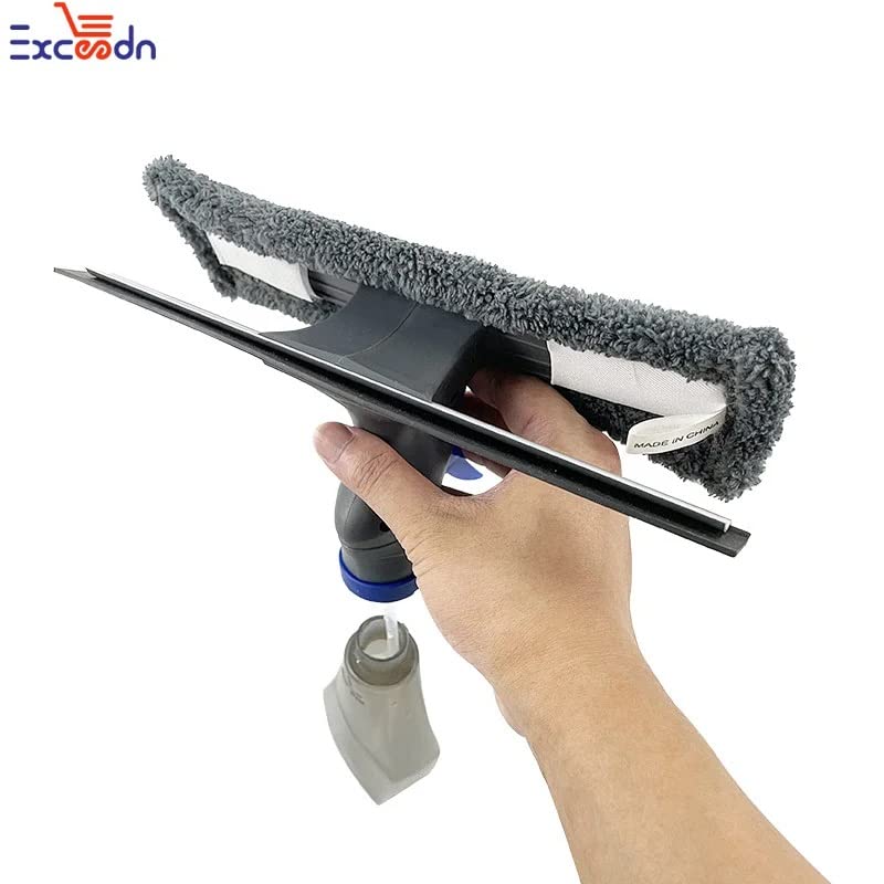 Image of Microfiber Window Cleaning Tool Rubber Window Spray Squeegee Cleaner