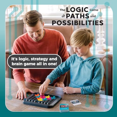 Image of Brain Training Puzzle Marble Circuit Logic Game for 1 Player Great Gift for Kids who Like Puzzles & Brain teasers 64 Card Challenges & 24pcs Fun for Kids & Adults Ages 8+