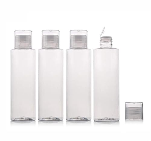 Set de 4 unidades de 51fl oz5 oz vacía recargable botella de plástico transparente contenedor de viaje embalaje contenedor almacenamiento titular