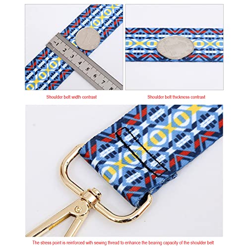 Image of Wide Shoulder Strap Adjustable Shoulder Strap Bohemian Purse Strap Fashion Replacement Straps for Crossbody Handbag Guitar