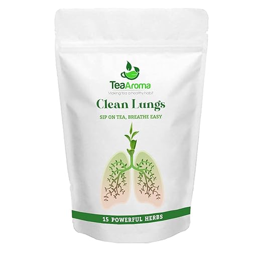 Clean Lungs Tea (50g) - Completely Natural Formulation, Herbal Tea Organic, Detox Tea