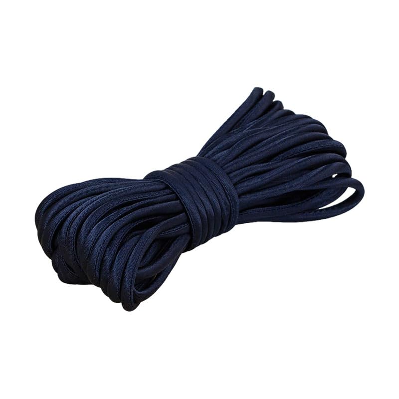5 Meters Satin Cord Dark Blue 5MM Wide Satin Cord for Sewing weaving Top Dressmaking