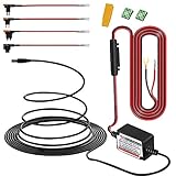 15ft Car Dash Cam Hardwire Kits,DC 5.5mm Head Charge Cable Tools w. Mini(ACS)/LP Mini(ACN)/ATO(ATC or ACU)/Micro2(ACZ) Fuse for NuCam WR & Galaxy Projector etc