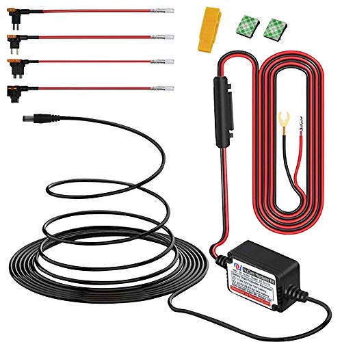Image of NUNET 15ft Car Dash Cam Hardwire Kits,DC 5.5mm Head Charge Cable Tools w. Mini(ACS) /LP Mini(ACN) /ATO(ATC or ACU) /Micro2(ACZ) Fuse for NuCam WR & Galaxy Projector etc