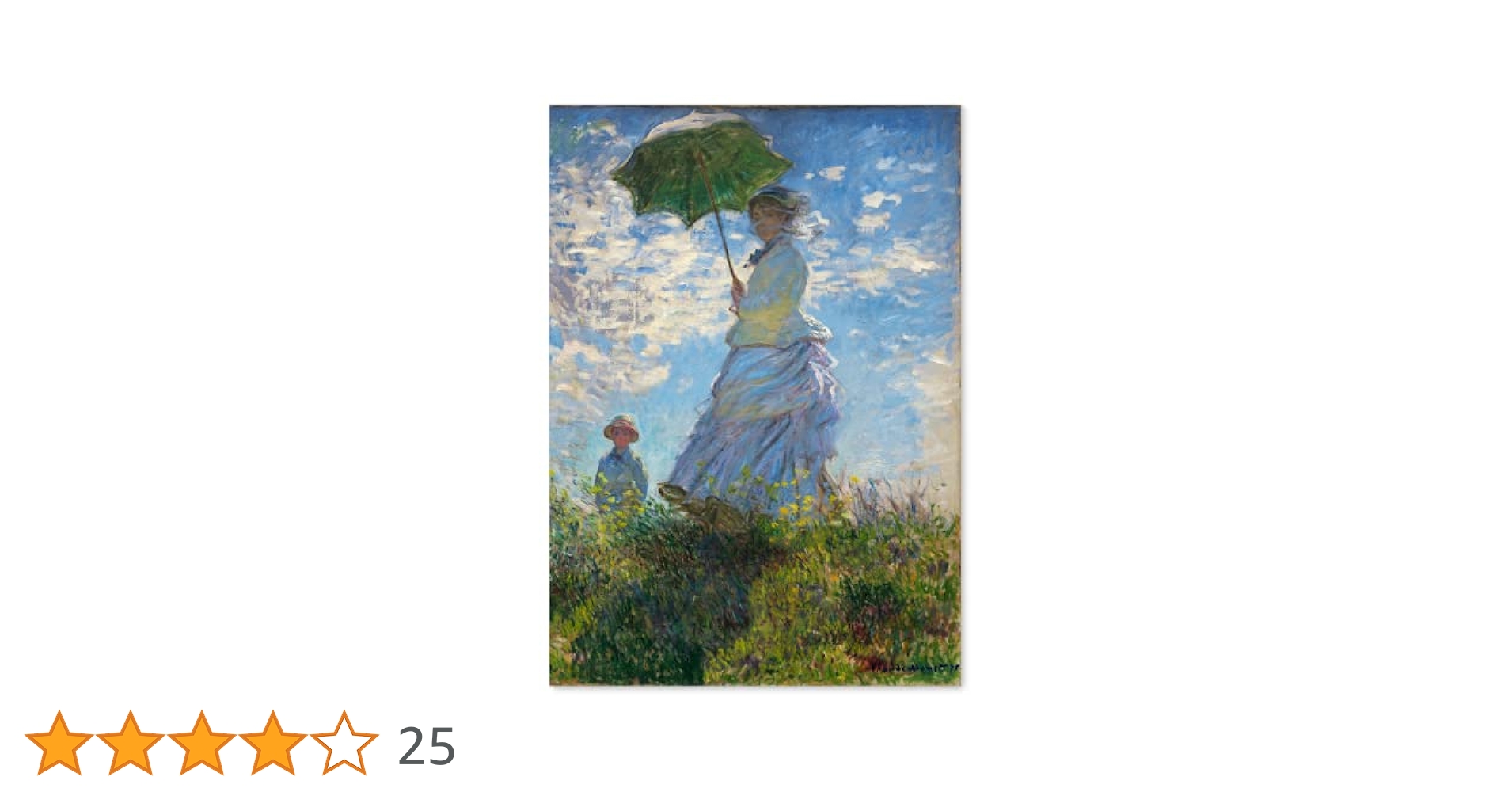 クロード・モネ、日傘をさす女、希少画集画、新品額装付 額装絵画 クロード・モネ 日傘をさす女性(右向き) 1886年 - メルカリ