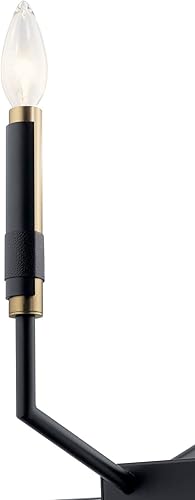 Miniatura 3 de Kichler Lighting Armand - Lámpara de araña lineal de 42.75 pulgadas con 12 luces en acabado negro y bronce