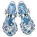 Produktbild AISHANGYIDE Kinder Mädchen Prinzessin Schuhe Kristall Schuhe Flach Sandalen Zehen öffnen Eiskönigin Kostüm Eiskönigin ELSA Glitzer Pailletten Perle Ballerina Partei Festlich Karneval Hochzeit Cosplay