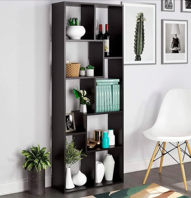 FURNEASER Medina Bookshelf Display Rack for Books, Multipurpose Corner ...