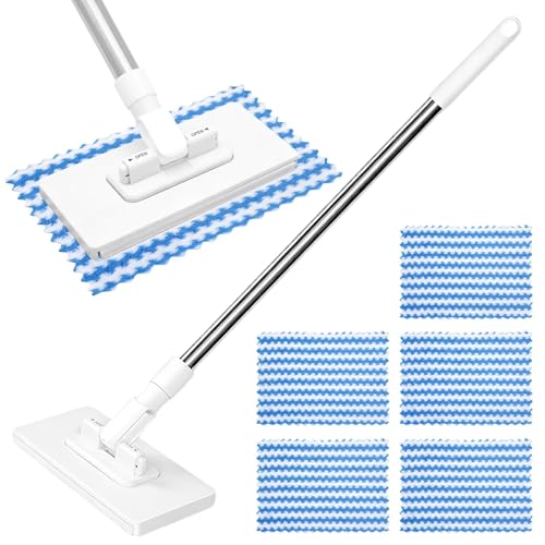 Wischmopp mit Druck Klemm System Mini Mopp mit Automatischen Tuchwechsel
