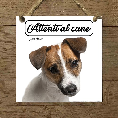 JACK RUSSELL mod 1 Attenti al cane Targa