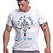 Produktbild Gold's Gym Herren Muscle Joe Workout Premium Training Fitness Gym Sport T-Shirt, weiß/blau, XXL