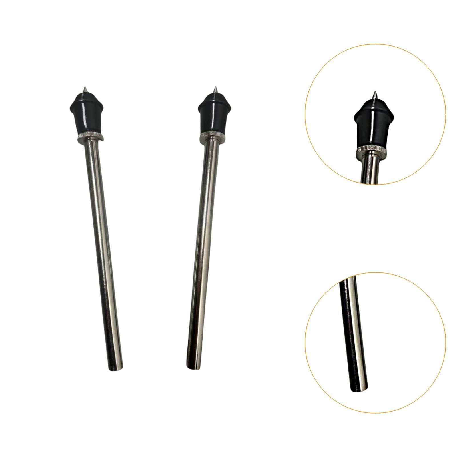 LOVIVER 2x Patas de metal para batería, patas para bombo, juego de batería Tom, accesorios resistentes para instrumentos musicales, patas para bombo, pies