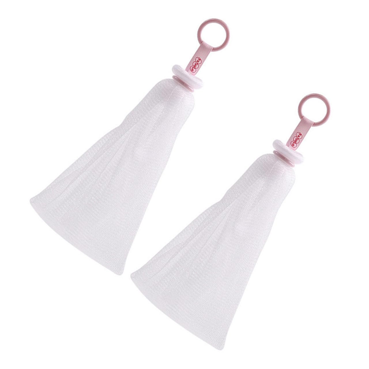 2pcs Foaming Facial Soap Net Exfoliating Bubble Maker for Shower and Face Wash Efficient Soap Holder for Handmade Cleansing Quick Drying and Skin-friendly Design