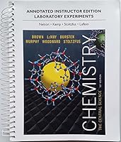 Annotated Instructors Edition for Laboratory Experiments for Chemistry: The Central Science, 13th Edition 0321986083 Book Cover