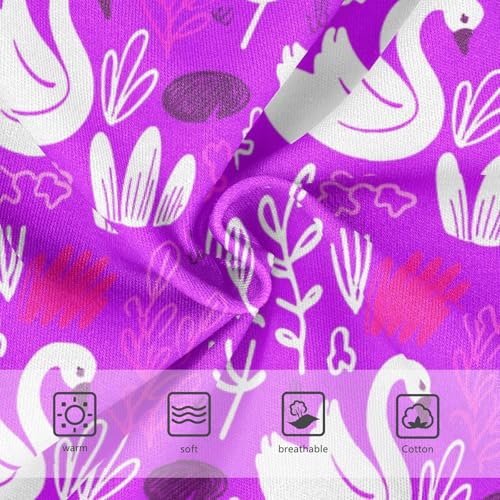 Girls' Underwear Cute Swan Purple Toddle Brief Panties 23019623