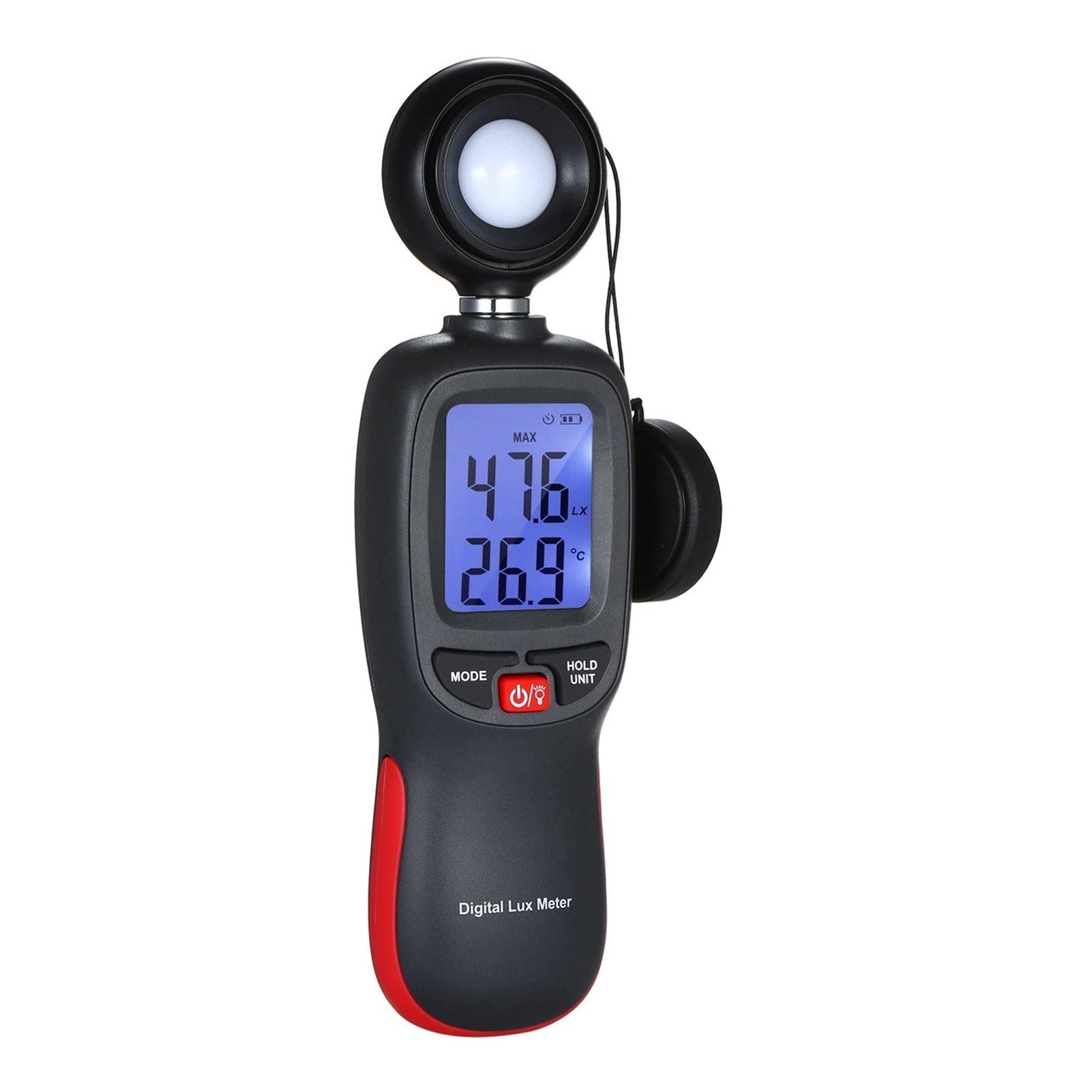 Medidor de luz Digital LCD Pantalla Pandheld Meter Mini Fotómetro con MAX/MIN Modo DE Datos Sensor, Serie Profesional