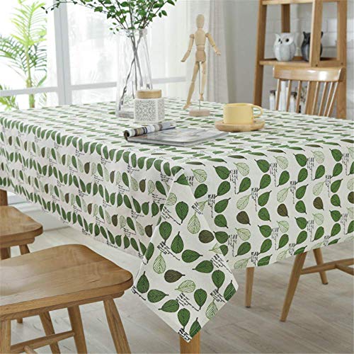 Preisvergleich Produktbild SONGHJ Baumwolle Leinwand Tischdecke Blatt Tischdecke rechteckigen Küchentisch Wohnzimmer Couchtisch Hauptdekorationen A 140x220cm