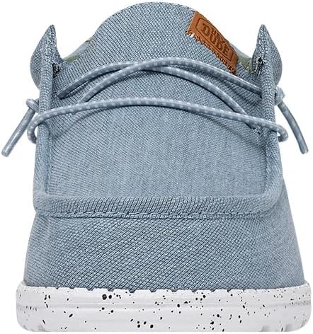 HEYDUDE Men's Wally Washed Canvas, Men’s Shoes, Slip-on Loafers, Comfortable & Light-Weight