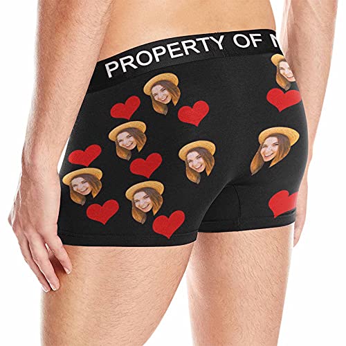 MyPupSocks Custom Face Boxers I'm Nuts About You Property of Name Personalized Face Briefs Underwear for Men4