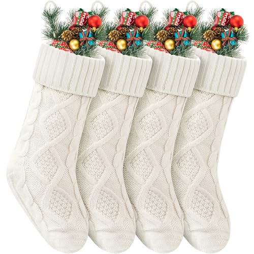 VIBILIA Christmas Stockings 4 Pack, 18 Inches...