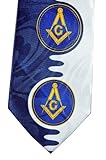 D0043 Masonic Square & Compass Tie