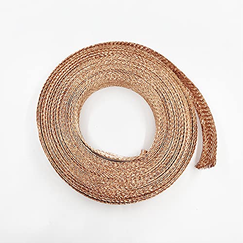 Cable Tidy 10M Copper Shield Network 2mm-20mm Cable Sleeve Braided Anti-interference For Power Audio Speaker Metal Sheath (Color : 6mm)