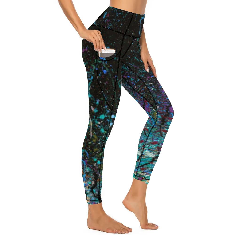 KevaMolly Legging d'entraînement pour femme avec poches – Épais, taille haute, extensible dans les 4 sens, pantalon de yoga