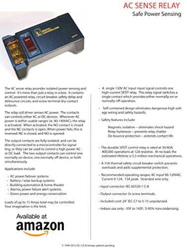 Enclosed Ac/Dc Power Relay With Protection & De-Bounce. Screw Terminals. 120V Trigger Input. #TOP5