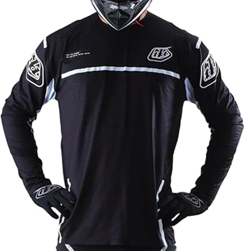 Miniatura 3 de Troy Lee Designs SE Ultra Lines - Camiseta de motocross, motocross, motocross, cuatrimoto, carreras todoterreno, para hombre, adulto, Negro -