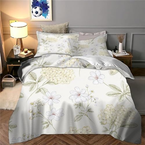 Linge de lit avec fermeture éclair douce et microfibre résistante effet 3D - 6