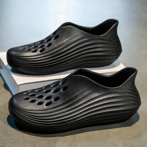 Mens Foam Shoes Slip-On Hollow Out Shoes Foam Runner Style Lightweight Durable EVA Material Breathable Soft Beach Sandals Ventilation for Men3