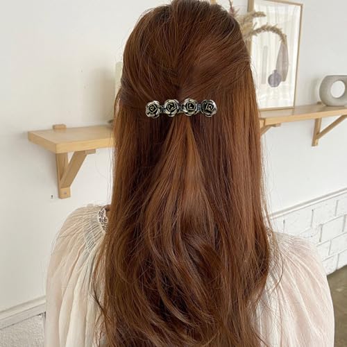 inSowni 8 Piezas Pinzas para el Cabello en Metal Bronce Vintage con Diseño de Hojas y Flores miniatura 6