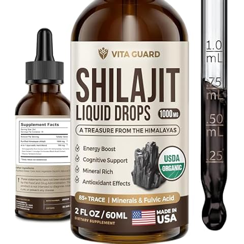 Vita Guard 1000mg Pure Himalayan Shilajit Liquid Cover
