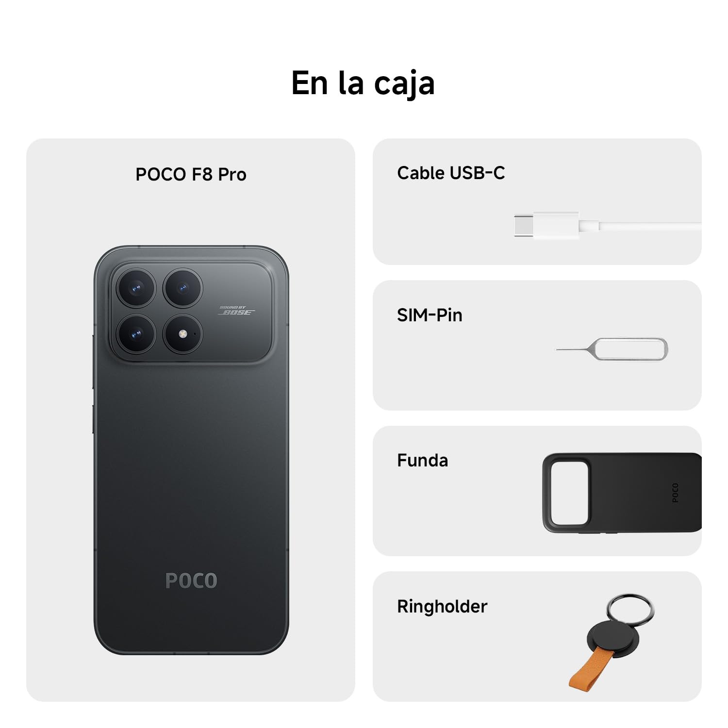 XIAOMI Poco F8 PRO 5G Ai (Compatible with Tmobile Mint Tello & Global) (256GB + 12GB) Ai 2K 6.59" Bose Sound 50MP Gamers Phone NFC Dual sim Unlocked Model 2510DPC44G Liberado (Titanium Silver.) — view 5