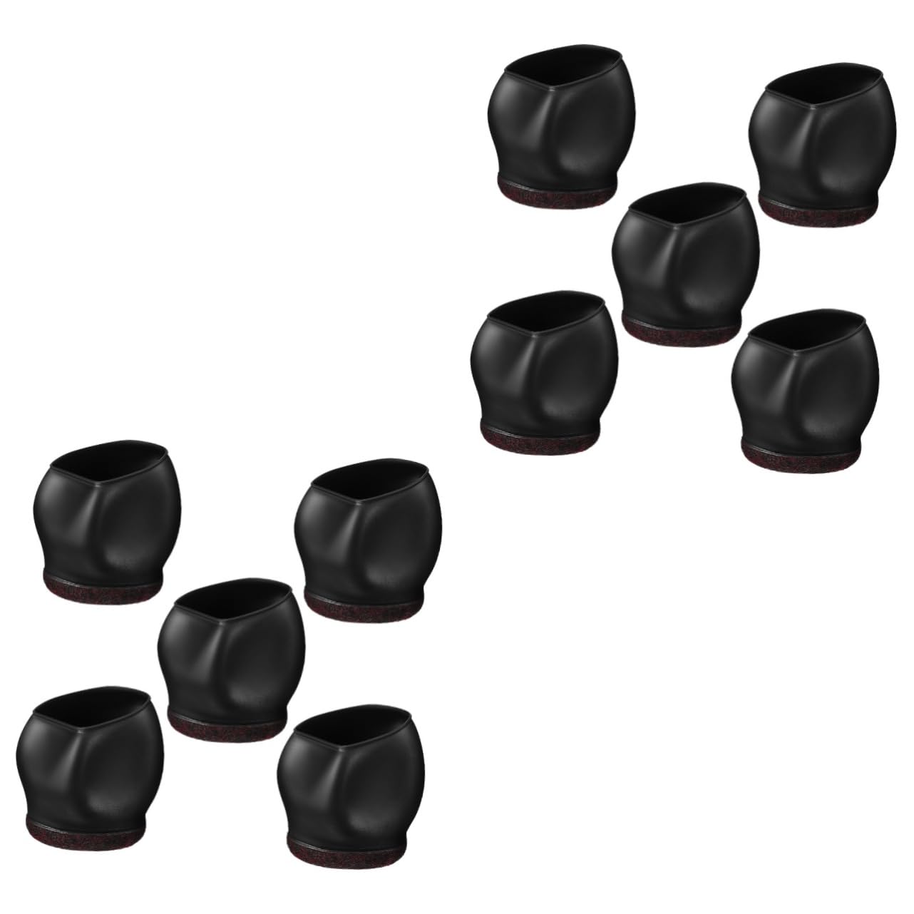 DOITOOL 10pcs Caster Cover Furniture Foot Covers Chair Leg Floor Protectors Chair Wheel Stoppers for Rolling Dining Office Caster Cups