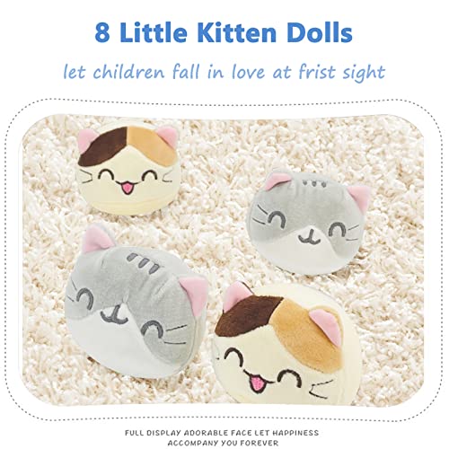 Refahb Cute Plush Pillow Throw Pillow Removable Stuffed Animal Toys Creative Gifts For Girls (Kitten-Blue) #TOP3