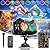 Halloween Christmas Projector Lights Outdoor Indoor, 2 in 1 HD Remote Control 60 Pattern Led Holiday Projector Light, IP44 Waterproof Decorations, Landscape Decor Outside for Xmas Yard Party