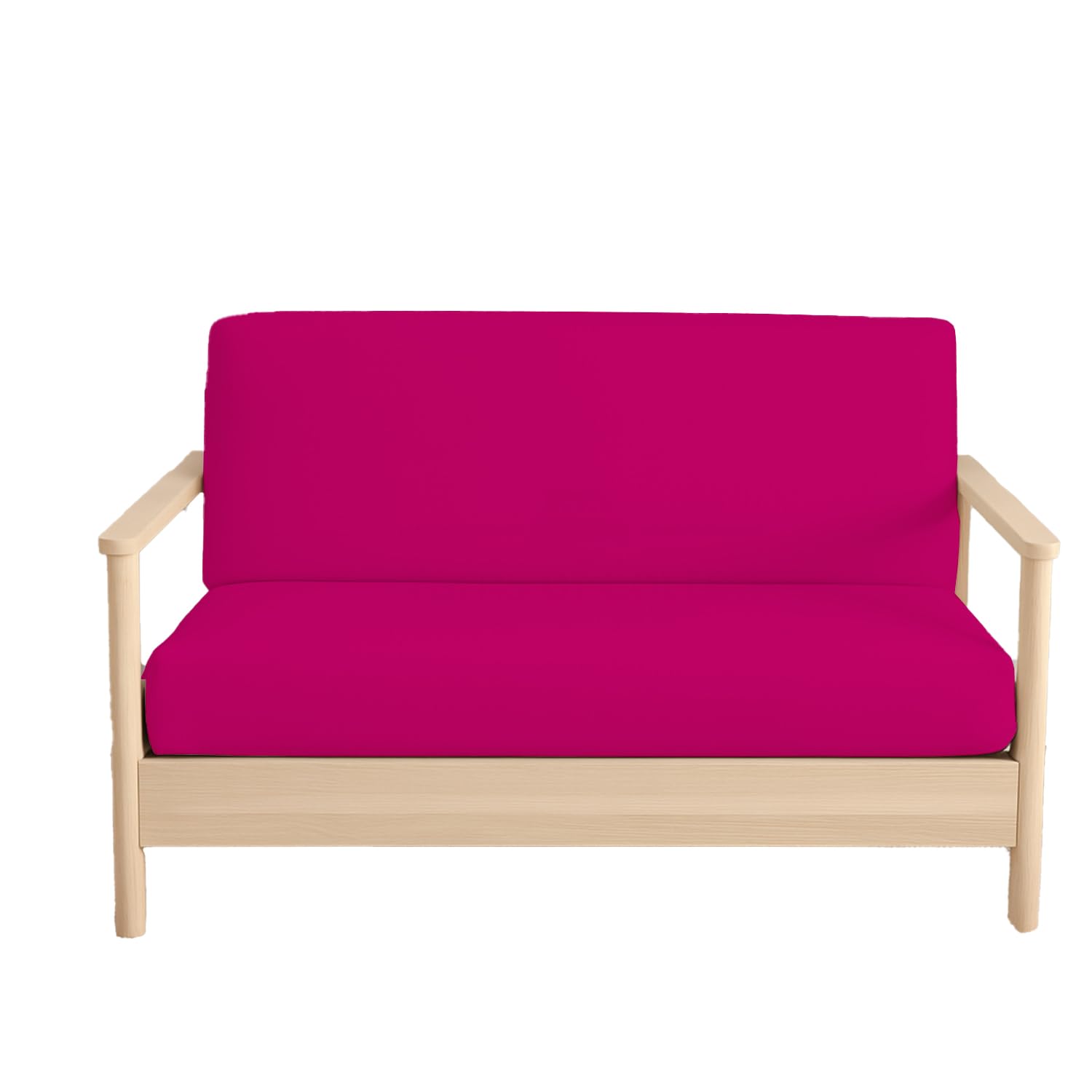 Full Size Futon Covers - 100% Egyptian Cotton Futon Slipcovers Hot Pink