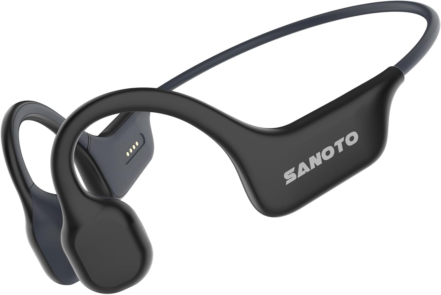 SANOTO Bone Conduction Headphones Open Ear Headphones Wireless Bluetooth 5.3 Sport Headset IPX7 Waterproof for Running Fitness Gym Walking Cycling