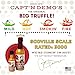 CAPTAIN DEMO's Truffle Hot Sauce | Gourmet Red Pepper Hot Sauce | hot Sauce Sampler Gift Set & Sauce Bottles + Bonus Mini Travel Bottle, Honey Garlic Heat (1 PACK)