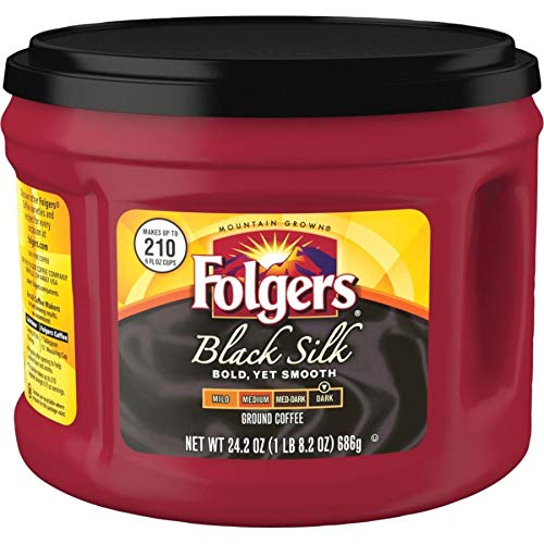 Folgers® Ground Black Silk Dark Ground Coffee, Dark - 22.6 oz - 1 Each
