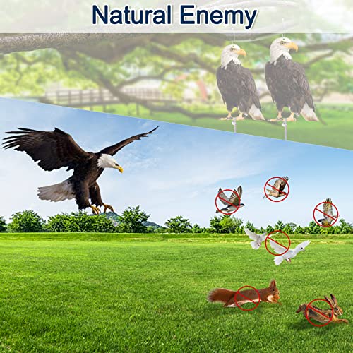Kungfu Mall Fake Owls To Keep Birds Away, Bird Scare Devices Outdoor, Cardboard Garden Decor Hawk With Reflective Tape To Keep Pigeons Woodpeckers Away From House 2Pcs #TOP4