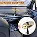 Car Cymbal Air Vent Mini Drum Crash Cymbal for Car Vent with Mini Drum Stick Keychain