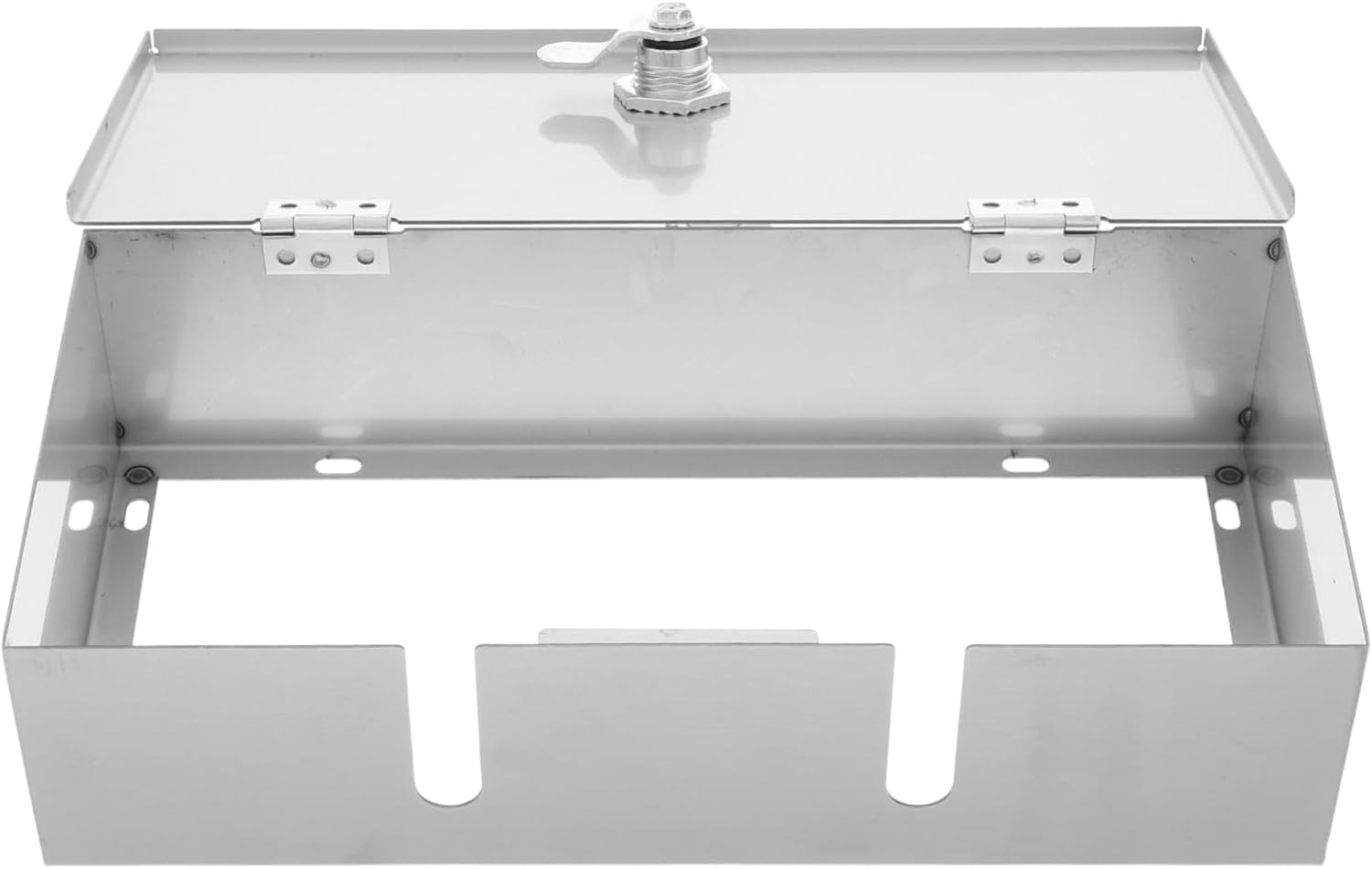 Waterproof Outdoor Double Socket with Lock – Stainless Steel Wall-Mounted Outdoor Charging Outlet Box for Courtyards and Electric Vehicles – Weatherproof Protective Socket Cover