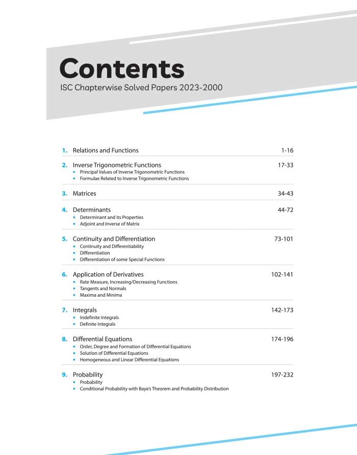 Image of (OLD EDITION) ISC CHAPT MATHEMATICS CLASS 12TH