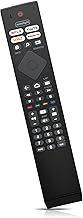 Replacement Remote Control for Philips BRC0984501 Universal Remote Control with 4 Hot Keys Compatible with Philips Ambilight LCD LED Smart TV Series 7900 No Programming