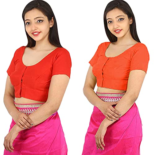 Image of Namita Women's Rubia Cotton Solid Half Sleeve Blouse