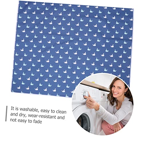 TOGEVAL Hoge Voet Eetkamerstoel Kussen Wasbare Kids Verf Bureau Mat Wasbare Verf Voor Kinderen Splat Mat Baby Activiteit Deken Kwekerij Speelkleed Polyester Blauw Dikker - Afbeelding 6