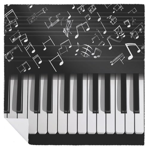 Servilletas de Tela con Notas Musicales Piano Keys 4 Piezas miniatura 6